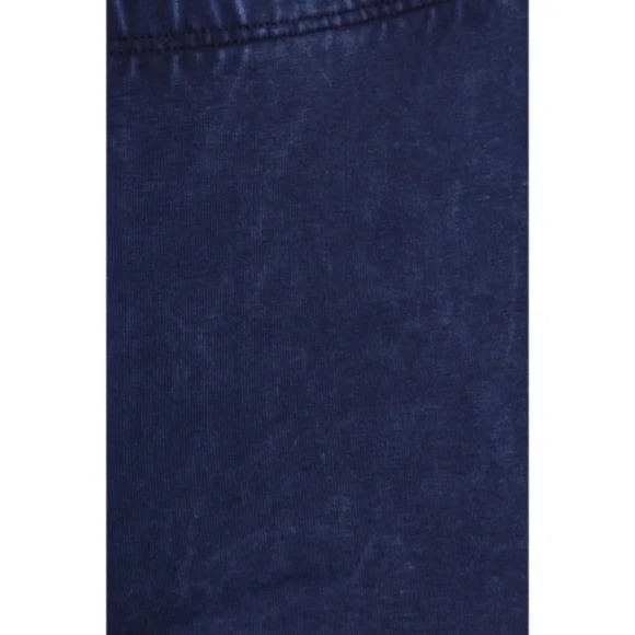 Galaxy Blue Boho Mineral Wash Stretch Flared Bell Bottom Casual Pants - Picture 5 of 6